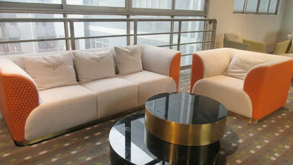 Living Room Home Furniture Italian Modern Design Sofa for Four Nordic Style Velvet Fabric Sofa Set