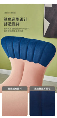 Whale Lazy Sofa Leisure Chair Flannel Rotatable Cute Shark Sofa Single Seat Chair