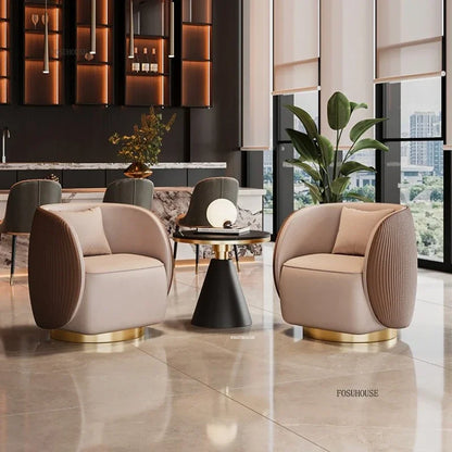 Nordic Designer Armchairs Hotel Lobby Negotiation Chair Living Room Chairs Home Furniture Luxury Conference Chair