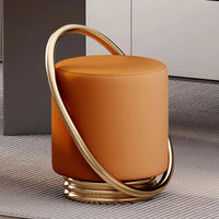 Dressing Table, Stool, Home Living Room Coffee Table, Simple Bedroom Makeup Sofa, Nordic Modern Light Luxury Round Dressing