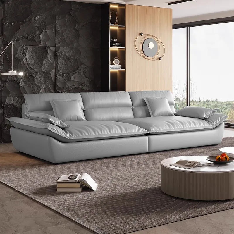 Luxury Charging  Sofas Bed U Shaped Sectional Furniture 7 Seat Modern European Fabric Living Room Sofas Set