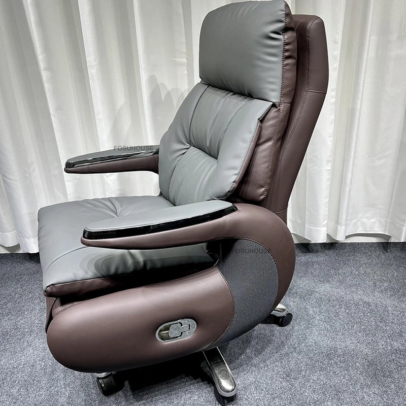 Electric Smart Office Chairs European Reclining Computer Chair Home Gaming Armchair Modern Office Furniture High-end Boss Chair