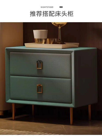 Luxury Upholstered Bed Upholstered Queen Size Minimalist Double Bed French Nightstands Camas De Dormitorio Bedroom Accessories