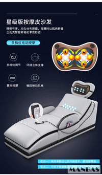 Linlamlim Luxury Genuine Leather Sectional Sofa with Adjustable Headrests, Projector, Speaker and Storage for Living Room Couch