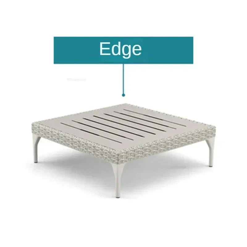 Modern Leisure PE Rattan Outdoor Sofas Set Patio Balcony Lounge Chair Simple Home Waterproof Sun Protection Set Garden Furniture