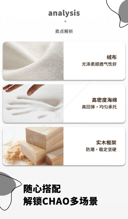 White Minimalist Comfortable Large Size Living Room Sofas Terrace Furniture