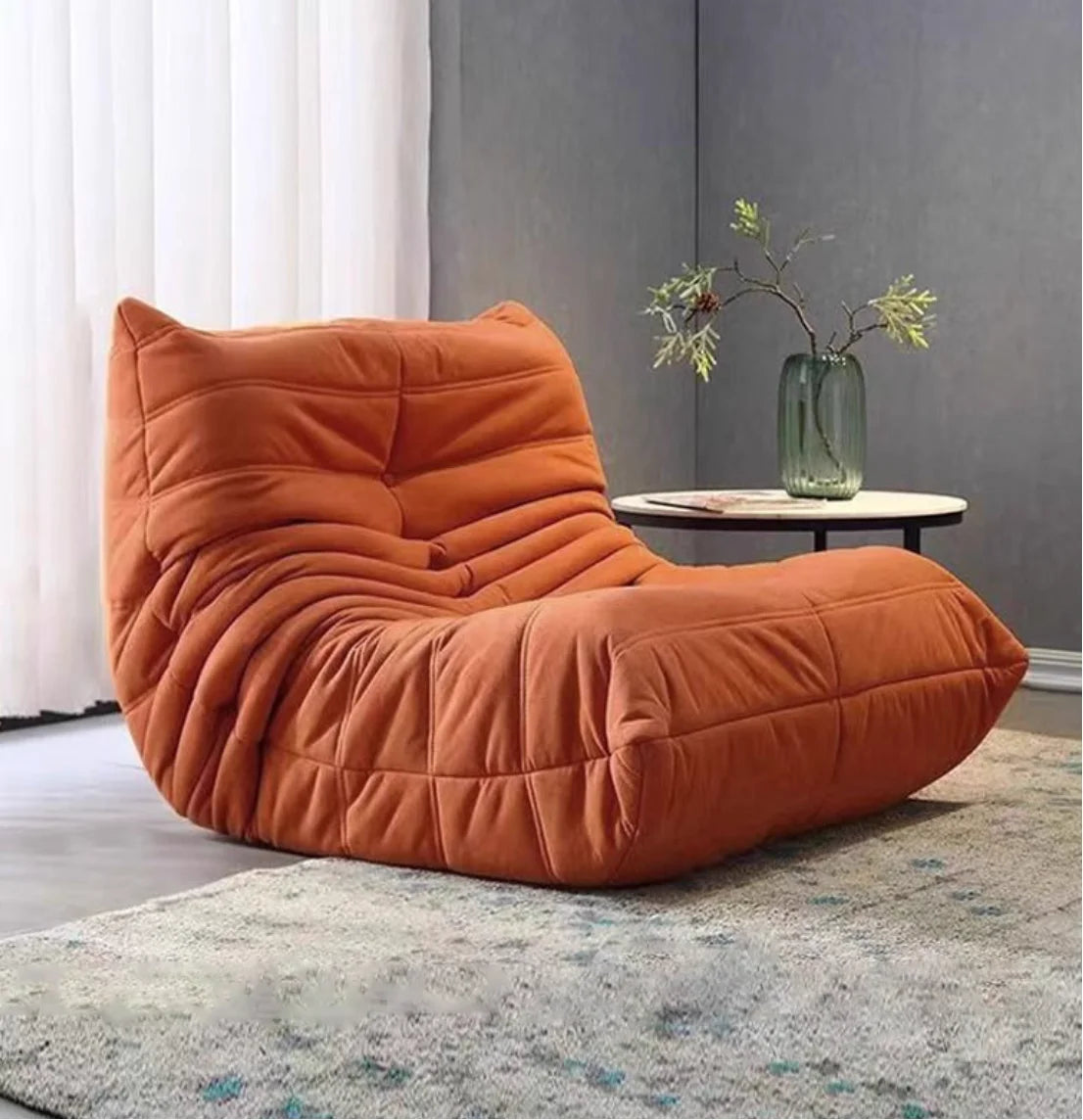 Caterpillar lazy sofa living room can sleep small apartment balcony can lie single sofa chair Internet celebrity tatami double