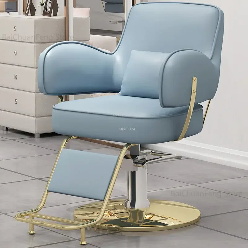 Beauty Salon Chair professional Hairdressing Chairs Stainless Steel Barber Chairs Modern Salon Furniture simple Lift Swivel Seat