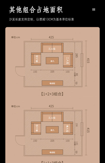 Designer Family Living Room Sofa Genuine Leather Sectional Floor Living Room Sofa Wood Minimalist Muebles Postmodern Furniture