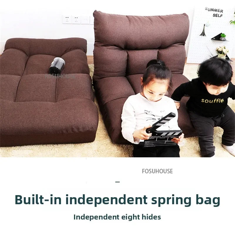 Creative Lying and Sleeping Living Room Sofa Japanese Tatami Bedroom Lazy Sofa Folding Backrest Lounge Chair Home Floor Chair
