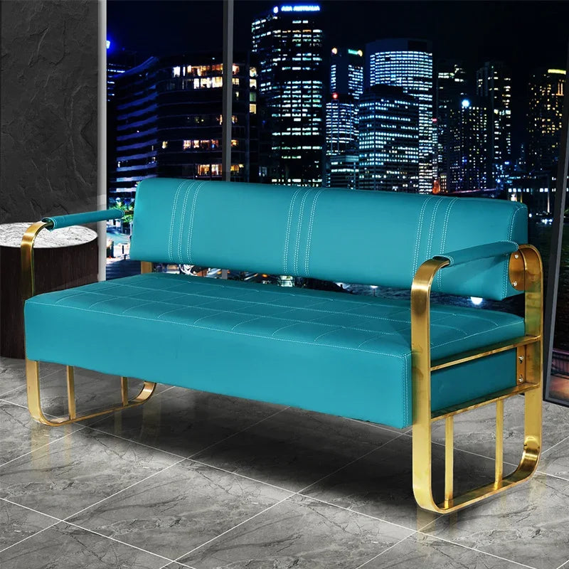 Barber Shop Sofa Waiting Chair Simple Modern Nordic Double Studio Salon Sofa