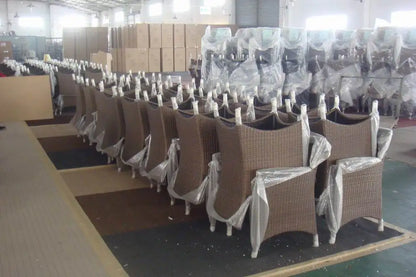 Custom Design Pastoral Garden Set Pastoral Garden Set Plastic Rattan Patio Furniture Set