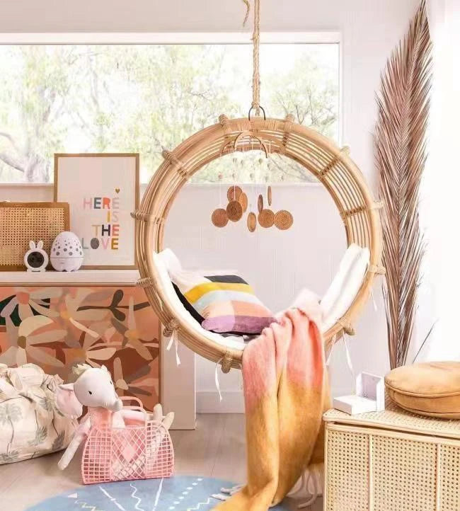Interior and exterior swings for household balcony hammock outdoor imitation rattan chair round cradle chair hanging chair