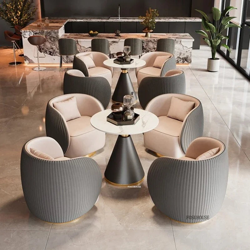 Nordic Designer Armchairs Hotel Lobby Negotiation Chair Living Room Chairs Home Furniture Luxury Conference Chair