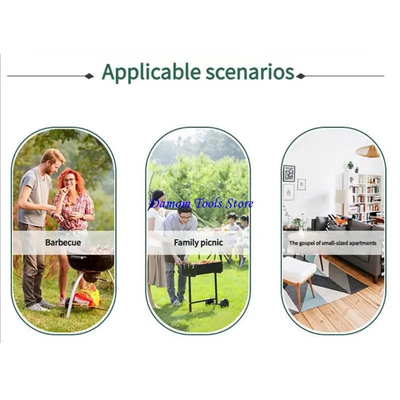57BE Portable Plastic Folding Table Quick Assembly Water Resistant for Outdoor Use