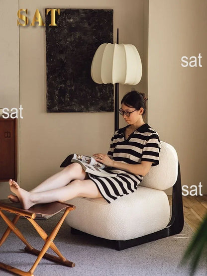 Furniture Sofa Chairs Patio Lounge Chair Modern Nordic Wooden High Single Chair Living Room Furniture
