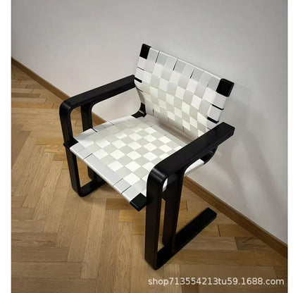 Solid Wood Woven Fabric Dining Chairs,Backrest Armchair,Furniture,Customized,Home,Living Room,Desk Stool