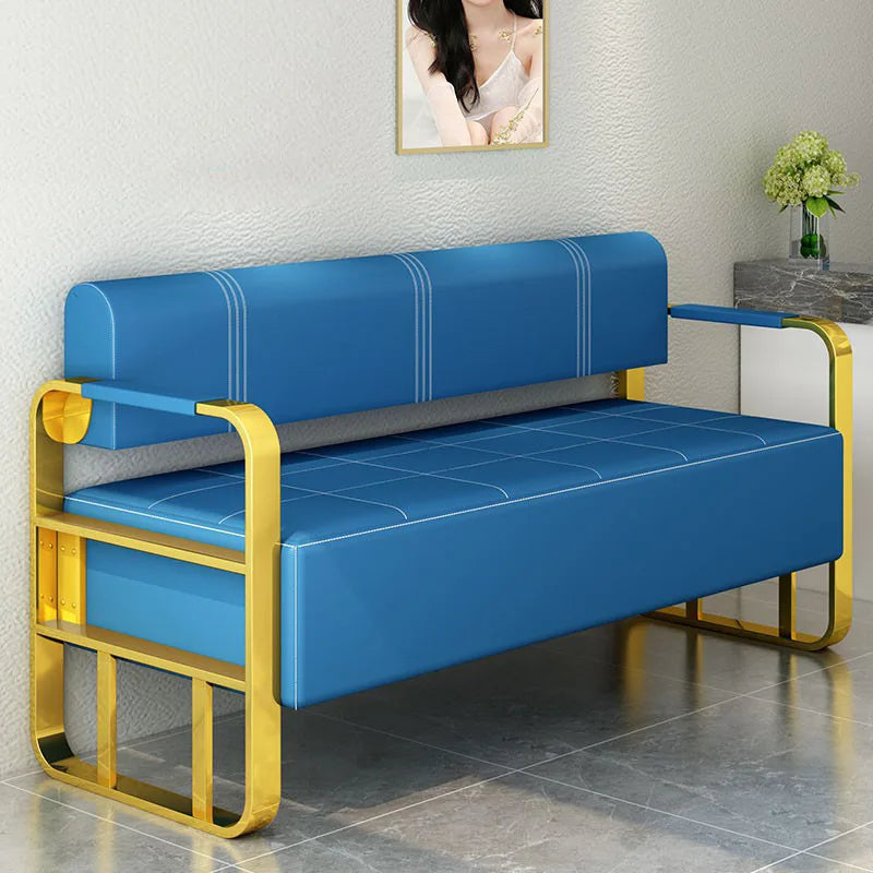 Steady Barber shop sofa chair reception room sitting area long sofa chair thickened equal sofa