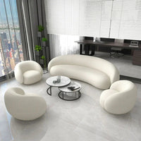 Nordic Reception Sofa Simple Modern Living Room Small Apartment Creative Circular Arc Sofa Net Celebrity Furniture Couch Muebles