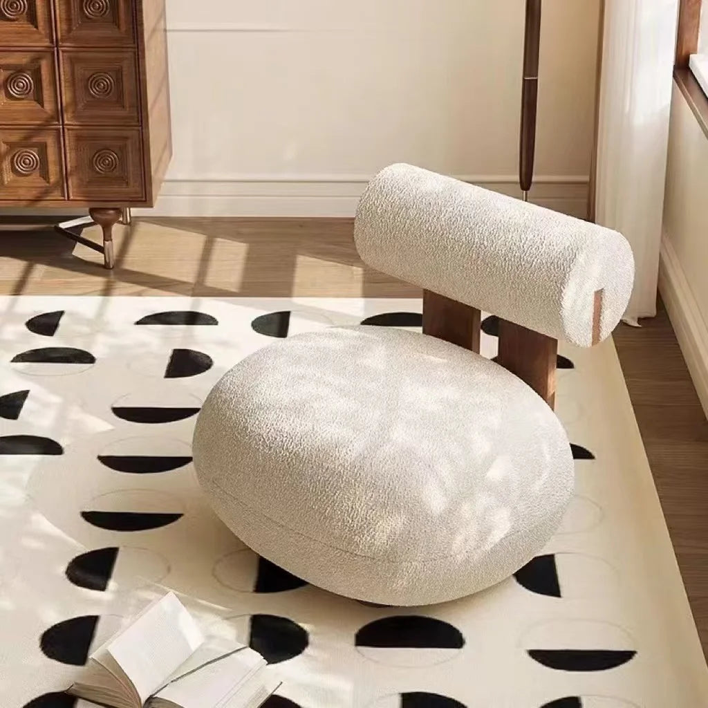 Modern Luxury Nordic Living Room Chairs Home Furniture Leisure Chairs Velvet Single Sofa Chairs Solid Wood Frames