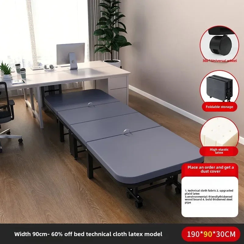 Rollaway bed Single office lunch break bed Nap bed Portable retractable hidden escort bed Rollaway bed Camp bed