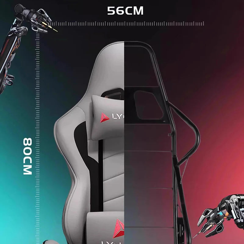 Modern Grey Office Chair Minimalist ﻿pillow Stylish Ergonomic Gaming Chair Comfy High Back Cadeira Para Computador Furniture