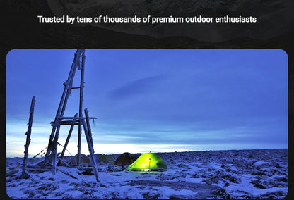 2 Person Ultralight Backpacking Tent Waterproof 3000mm 10D Nylon Double Layer Windproof Tent Camping Hiking Trekking Outdoor
