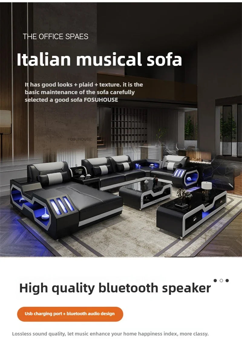 Nordic Simple Living Room Sofas Luxury KTV Audio-visual Room with Light Sofa Designer Living Room Furniture Home Music Sofa Bed