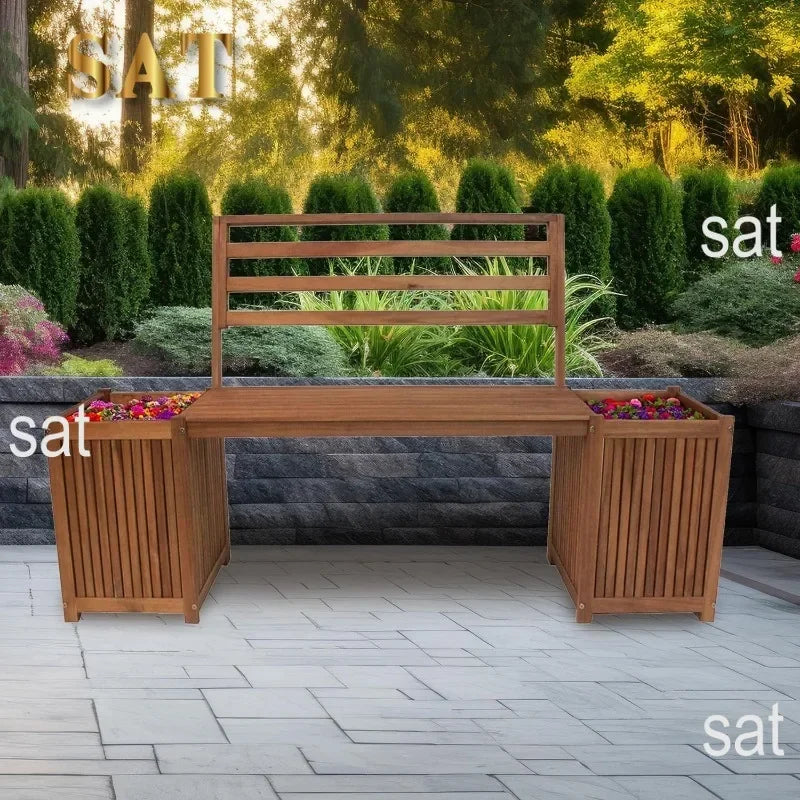 SAT2 Leigh Country Banc d'extérieur en bois durable pour tous les temps, patio d'arrière-cour, balcon d'entrée ou sièges de meubles de terrasse