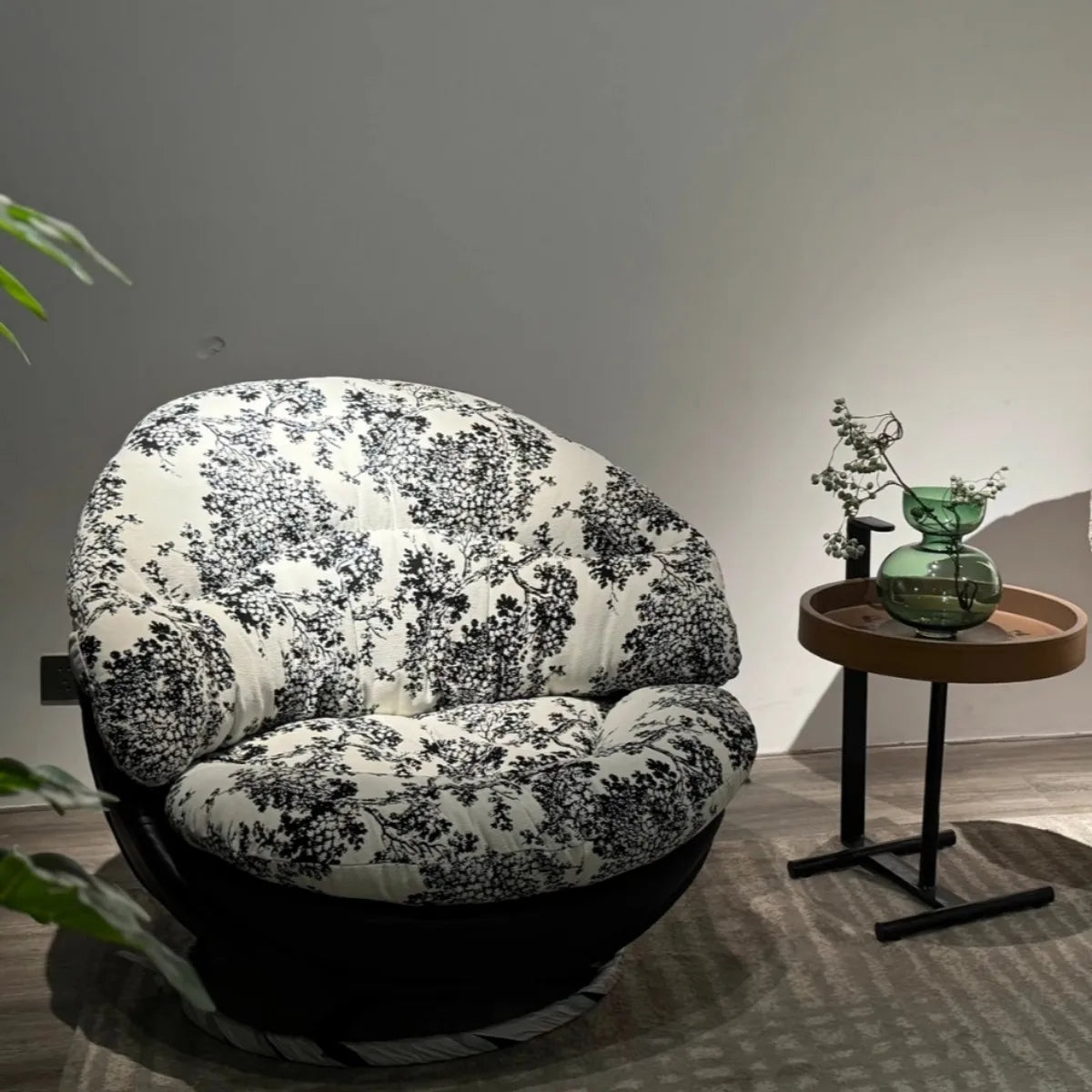 Single rotating sofa chair living room balcony lazy sofa recliner casual and simple