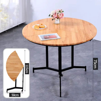 Custom Multifunctional Indoor Living Room Folding Dinning Table Portable Outdoor Camping Folding Wood Table