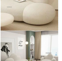 Simple Small Apartment Living Room Sofas Nordic Home Balcony Single Back Sofa Chair Beauty Salon Lounge Reception Double Sofas