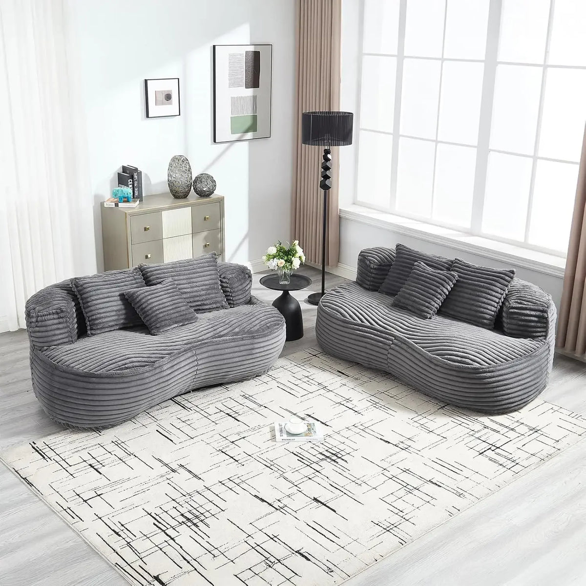 OEM/ODM Compression Sealed Vacuum Package Living Room Bedroom Memory Foam Lazy Sofa Bean Bag Couch