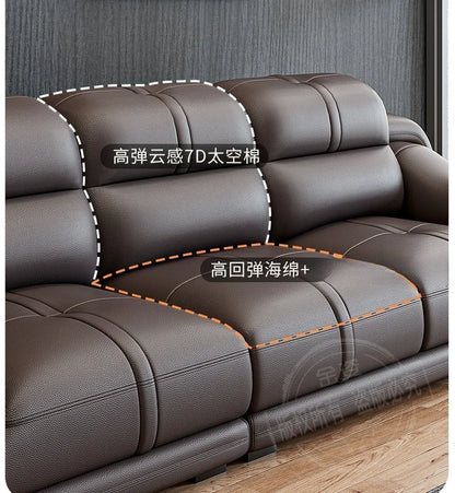 LH leather sofa first layer cowhide modern simple combination large and small apartment sofa