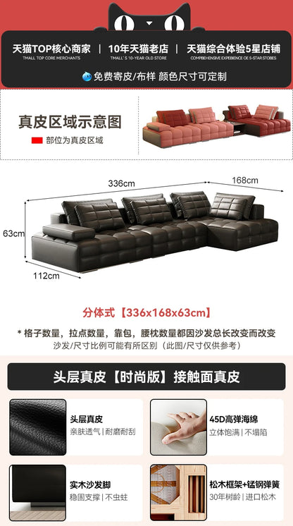 HXL Foot Piano Key Tofu Block Foot Living Room Module Sofa