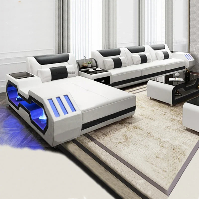 Nordic Simple Living Room Sofas Luxury KTV Audio-visual Room with Light Sofa Designer Living Room Furniture Home Music Sofa Bed