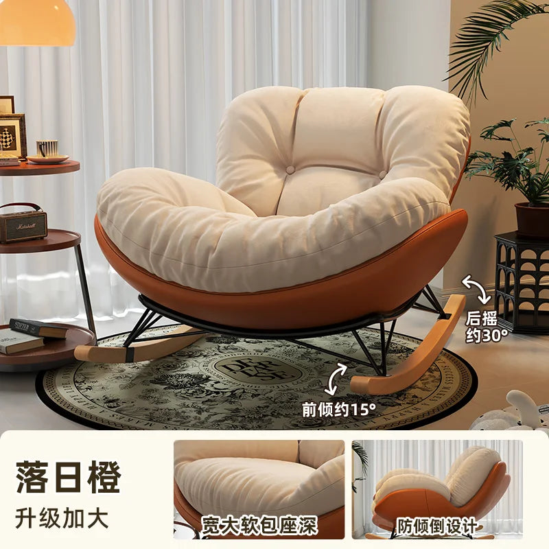 Unique Arm Chairs Rocking Lounge Salon Bedroom Lazy Relax Modern Reading Living Room Chairs Lounge Fauteuil Trendy Furniture