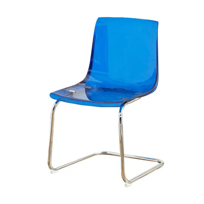 Furniture Stool Modern Transparent Chairs Designer Metal PC Plastic Dining Chair Home Creative Backrest Dining Table Stools
