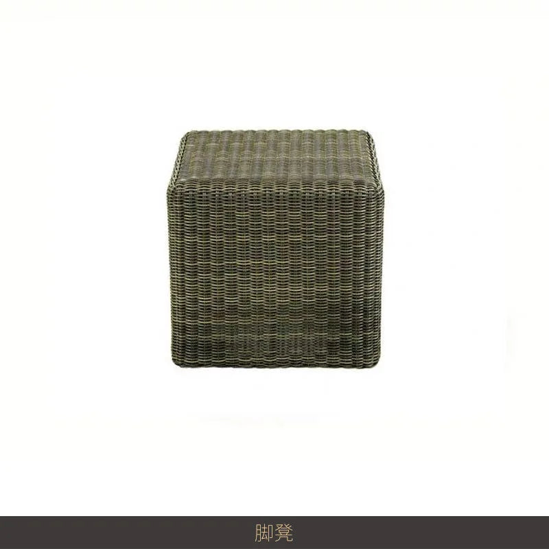 Outdoor rattan sofa combination waterproof and sun protection outdoor leisure courtyard villa balcony terrace sunroom