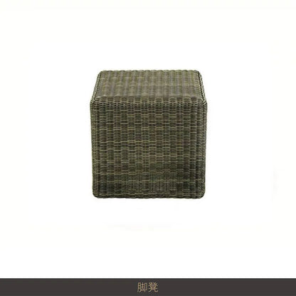 Outdoor rattan sofa combination waterproof and sun protection outdoor leisure courtyard villa balcony terrace sunroom