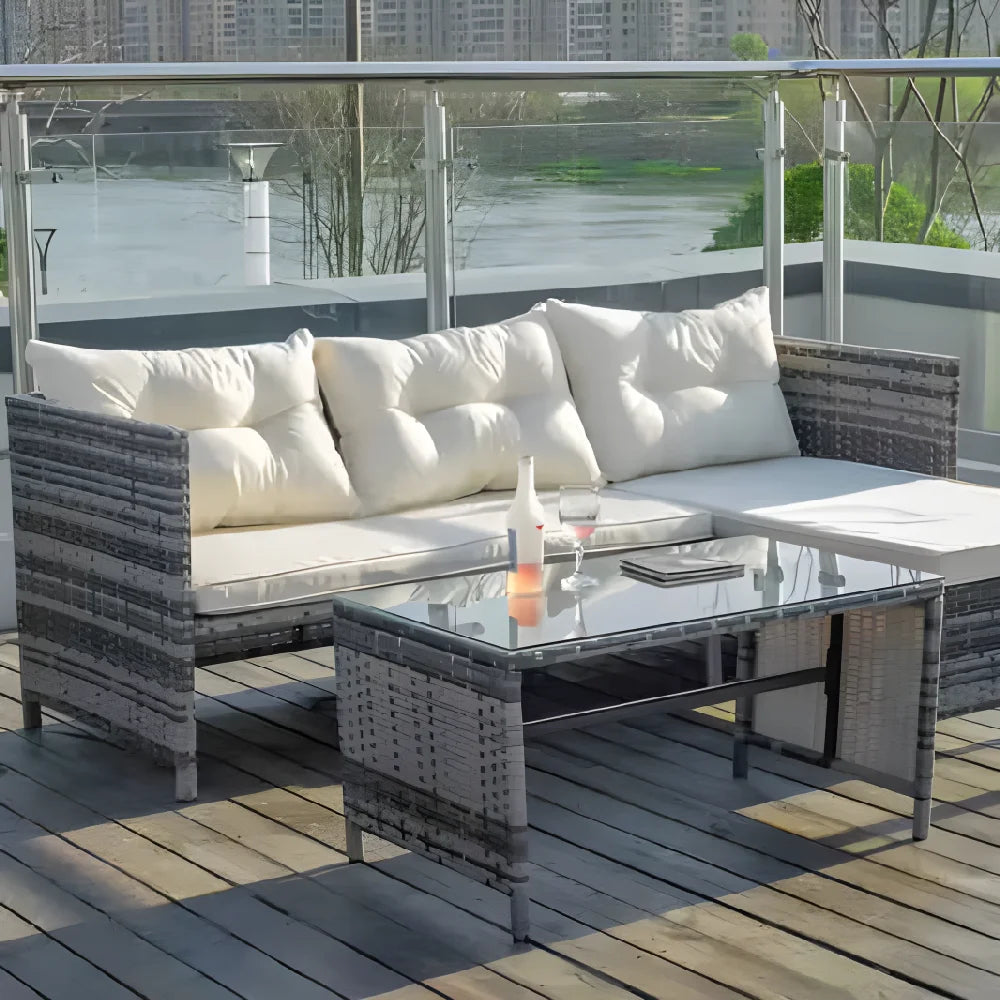 Factory Hot Selling High Quality PE Rattan Garden Leisure Sofa Bed for Hotel Outdoor Party