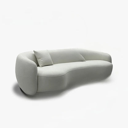 Semicircle, curved, sofa, moon model, special shaped, living room, furniture, cream wind