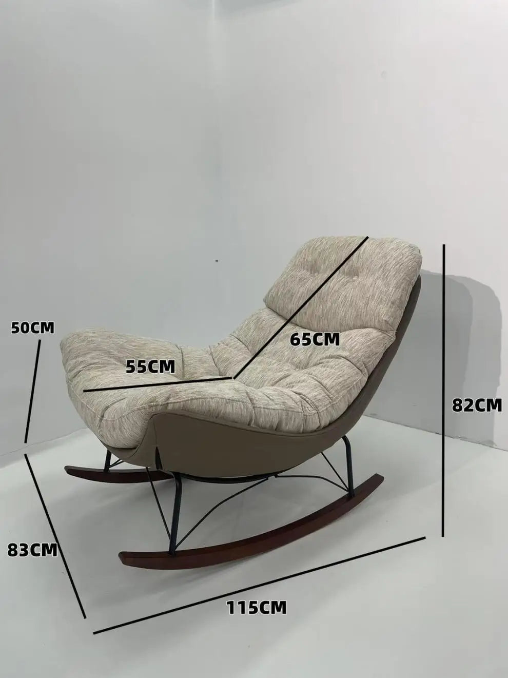 Premium light luxury lazy rocking chair sedentary without collapsing living room single sofa chair