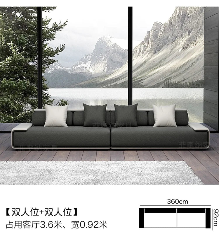 Nordic Living Room Sofas Recliner Minimalist Apartment Straight Sofas Fabric Comfortable Divani Da Soggiorno Home Furniture
