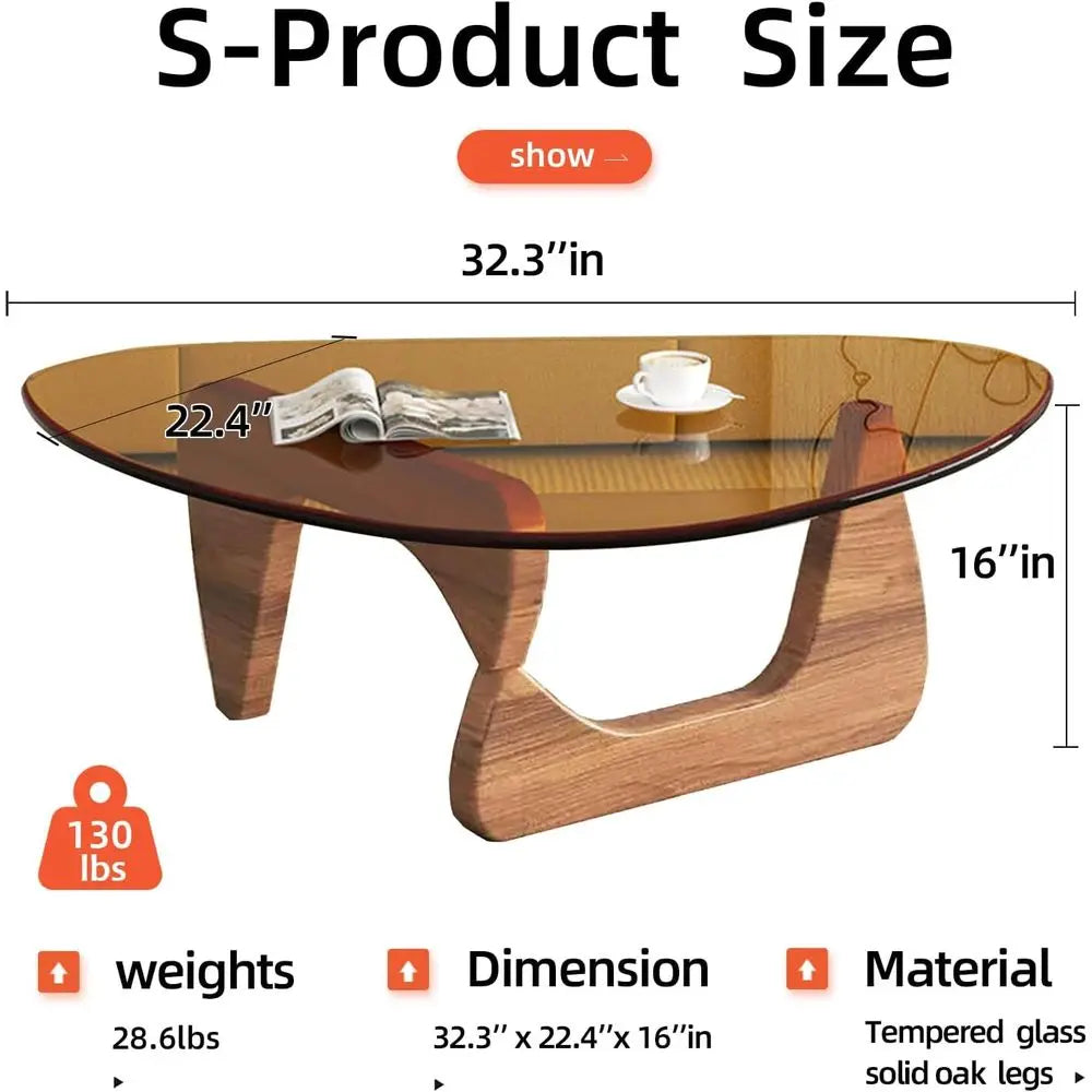 Table basse moderne en verre pour salon, petite table basse du milieu du siècle, tables basses élégantes, adaptées au salon de chambre à coucher