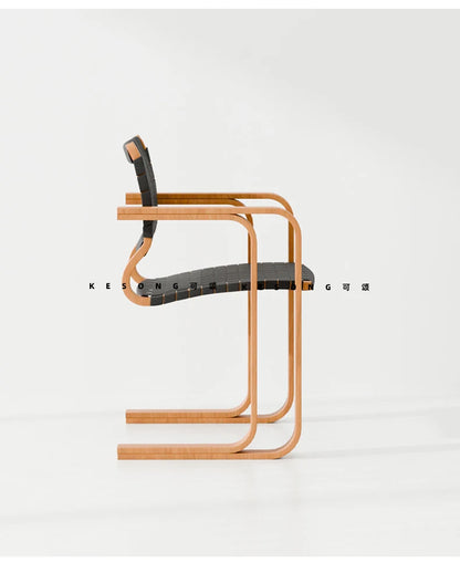 X Woven Vintage Solid Wood Retro Dining Chair Armchair New High-End