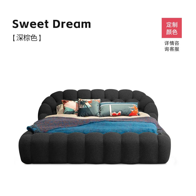 Lounge Clear Bed Decoration Beauty Room Decor Large Size European Sun Sleeping Bed Safe Letto Matrimoniale Trendy Furniture