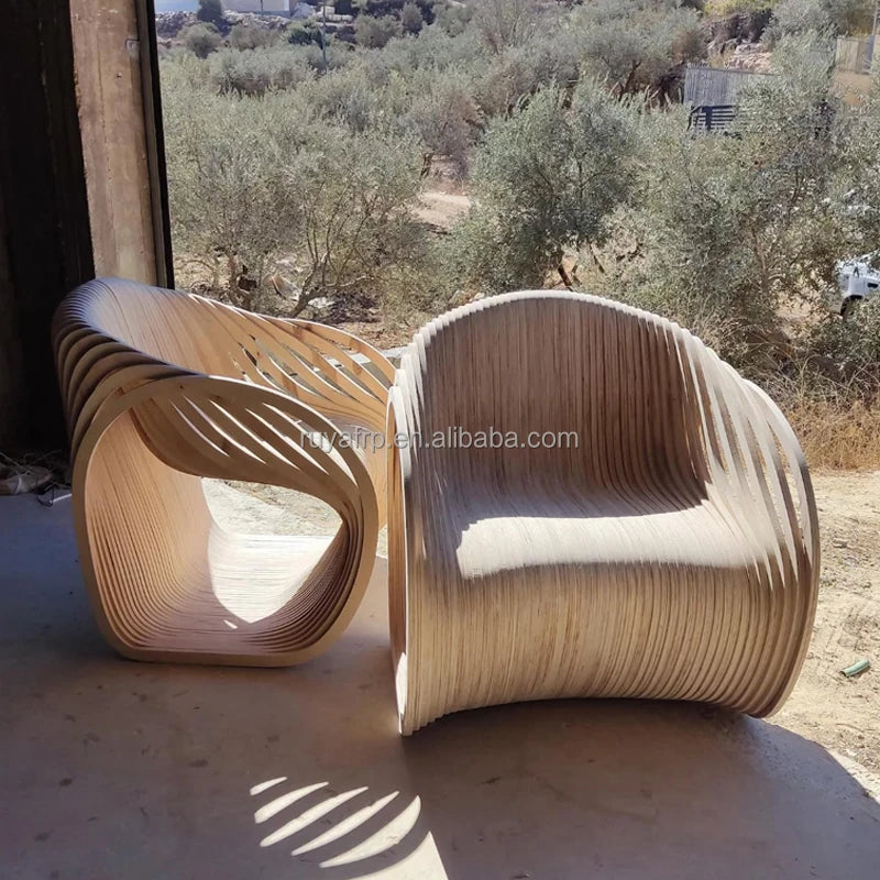 Wood parameter furniture living room contemporary design rocking chair classic single solid wood slice combination seat