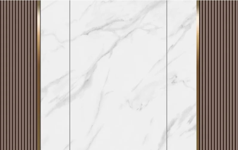 beibehang papel de parede Customized Nordic retro plant leaves, modern minimalist geometry, TV background wallpaper