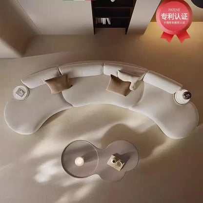 Italian minimalist special-shaped curved fabric sofa villa club small apartment living room home simple designer SOFA